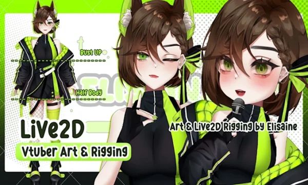 Eli VTuber Commissions artist